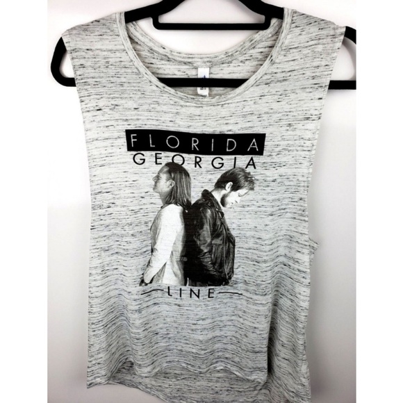 Vintage Tops - Florida Georgia Line Crop Top Graphic Tee